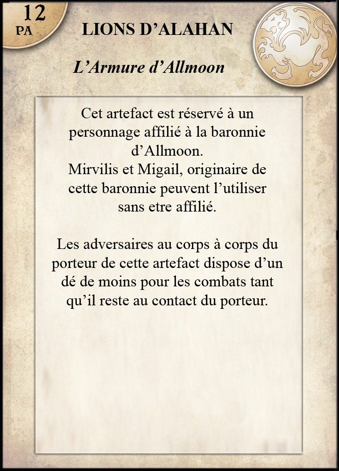 Armure d'Allmoon